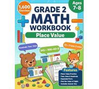 Grade 2 Place Value Workbook: Tens, Ones & Hundreds | Expanded Form, Number Value & Place Value Practice for Ages 7-8 | 1,600 Problems & Answer Key