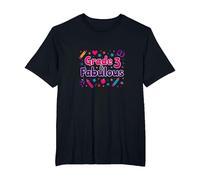 Grade 3 & Fabulous: Fun School Theme for Third Graders T-Shirt, Men's Big and Tall, Black, 5X Tall