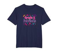Grade 3 & Fabulous: Fun School Theme for Third Graders T-Shirt, Men's Big and Tall, Navy, 6X Tall