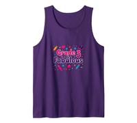 Grade 3 & Fabulous: Fun School Theme for Third Graders Tank Top, Men, Purple, M