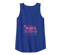 Grade 3 & Fabulous: Fun School Theme for Third Graders Tank Top, Women, Royal Blue, M