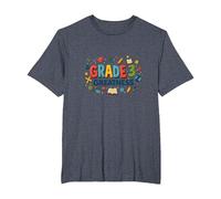 Grade 3 Greatness: Inspiring Young Scholars T-Shirt, Men's Big and Tall, Heather Blue, 5X Tall