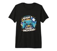 Grade 3 Level Unlocked Third Grade Back to School 3rd Year Premium T-Shirt