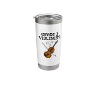 Grade 3 Violinist, Violin Exam Music Student String Musician Stainless Steel Insulated Tumbler
