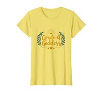 Grade 4 Goddess: Regal Crown Elementary Achievement T-Shirt, Women, Lemon, XXL