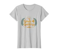Grade 4 Goddess: Regal Crown Elementary Achievement T-Shirt, Women, Silver, L