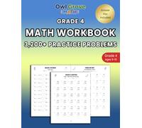 Grade 4 Math Workbook: Daily Math Workbook Practice: Addition & Subtraction Up to 6 Digits, Multi-Digit Multiplication, Long Division, Answer Key (Ages 9-10)