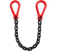 Grade 8 1.5 tonne 7mm Reevable Collar Single Leg Lifting Sling Rigging Chain (1mtr)