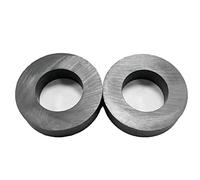 Grade 8 Ceramic Ring Donut Magnet for Crafts,OD 60 mm x ID 32mm x 15 mm,Ferrite Ring Magnet with Hole for Hobbies,Science Projects,School,DIY(2 Pack)