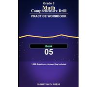 Grade 8 Math Comprehensive Drill Workbook - Book 5: 1,000 problems. 7 core topics. Real progress.