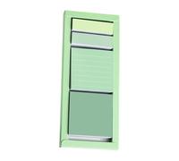 Grade Identity Stick Note Pad Panes with White Paper and Multiple Size Divisions for Document Book Marking Gluey Record with Case