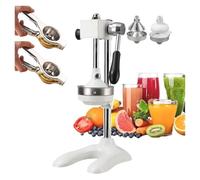 Grade Manual Hand Press, Manual Juicer Hand Press, Hand Press Citrus Juicer Extractor With Filter Plate For Various Commercial And Family(White)