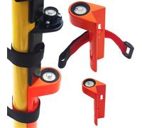 Grade Rod Level with Tie Manual Bubble Level for Aluminum Alloy Grade Rod Handheld Fixed Right Angle Leveling Strap, RV Bubble