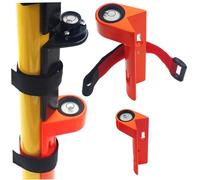Grade Rod Level with Tie Manual Bubble Level for Aluminum Alloy Grade Rod Handheld Fixed Right Angle Leveling Strap for Lasers