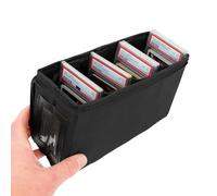 Graded Card Case - Top Loader Storage Box | Card Deck Cases | Foldable Storage Container With 3 Internal Dividers Light Duty Organizer For 30 Graded Sports Trading Cards Protective