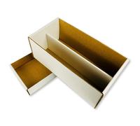Graded Card Shoe 2 Row Storage Box - Cardboard Storage Boxes - Baseball, Football, Basketball, Hockey, Sports Card, Gaming & Trading Cards Supplies - Made in the USA (10 Pack)