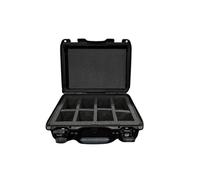 Graded Card Storage Box - Impact-Resistant Case Holds 160 Cards, 4 Rows, TSA Padlock Eyelets, Air Travel Carry-On Approved - Ideal Slab Case for Graded Cards, Sports Cards & Trading Card Storage