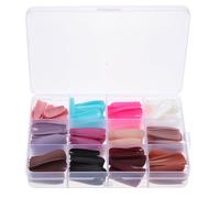 GRADENEVE 1 Box Frosted False Nail Tips Long Scratch-resistant Nail Art Supplies for DIY Manicure Safe Material Charm