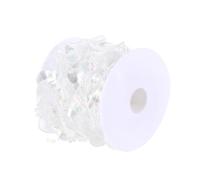 GRADENEVE 1 Roll 10m Acrylic Beads Strand Iridescence Maple Leaf Shape, Cuttable Decorative Chain for Hair Clip and Bouquets, Party Trim Decoration Beads that Won't Fall