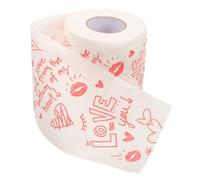 GRADENEVE 1 Roll Decorative Toilet Paper with Valentine Patterns Chic Bathroom Tissue Roll for Festive Breakdown Easy Use Impressive Design for Celebrating Love