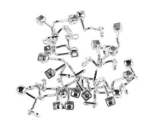 GRADENEVE 10 Pairs Brass Nose Bridge Pads for Glasses, Compatible Tr90 and Metal Frames, Comfortable Wear Smooth Surface, Flexible Eyeglass Nose Bridge Replacement for Seniors and Students