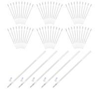 GRADENEVE 100 Pcs Fabric Marker Pen Refills Heat Erasable Pens Refill with Sharp Visible Lines Quick Marking Removal White Abs Steel for Quilting Fabric Pattern Transfer