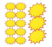 GRADENEVE 100 Pcs Yellow Paper Price Tags for Retail Shops Quick and Easy Price Display and Enhanced Visibility, for Store Sale Signs and Pricing Supplies