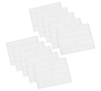 GRADENEVE 100pcs Writable No-Iron Fabric Name Tags Stickers White 3.5x1cm Self-Adhesive Waterproof Laundry Labels for Daycare School Clothing
