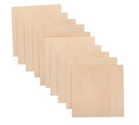 GRADENEVE 10pcs Basswood Composite Wooden Boards DIY Crafting Sheets for Woodworking Model Building Wood Burning Projects Home Decor