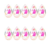 GRADENEVE 10pcs Crystal Glass Window Prism Suncatchers Teardrop Ball Shape Boho Elegant Style Mesmerizing Rainbow Prism Effects Easy Installation for Garden and Car Rearview Mirror