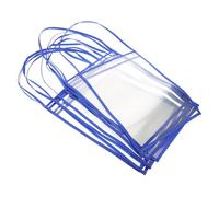 GRADENEVE 10pcs Dry Erase Sleeve Document Bags Transparent Reusable Organizer for Office Home Travel with Secure Closure and Easy Wipe Clean