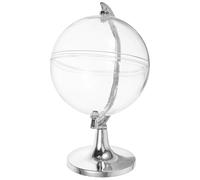GRADENEVE 10pcs Elegant Silver Globe Candy Boxes Multi-functional Plastic Storage Containers for Party Favors and Special Events, Versatile Boxes for Sweets and Small Treasures