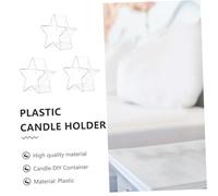 GRADENEVE 10pcs Flame-Retardant Plastic Candle Molds DIY Wax Melt Containers for Candle Making Acrylic Shells Suitable for Paraffin Soybean Beeswax Palm Wax Stable Flame
