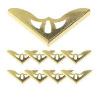 GRADENEVE 10pcs Metal Corner Protectors for Books Photo Albums and Frames, Decorative Antique Pattern Book Edge Guards, Gold Tone Protective Furniture Corner Covers
