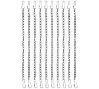 GRADENEVE 10pcs Metal Hanging Chain Picture Hanging Chain 9.63x0.59x0.05in with Hook Versatile Easy to Handle Indoor Planter Flower Basket