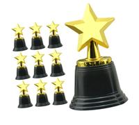 GRADENEVE 10pcs Mini Star Award Trophies for Competition Prizes Party Games Classroom Rewards Small Winner Trophies for Sports Events and Talent Contests