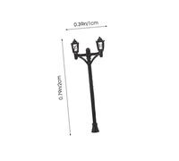 GRADENEVE 10pcs Miniature Street Lights for Sand Table Decor Dual-Headed Landscape Road Lamps Outdoor Model Garden Lighting for DIY Projects and Scene Layouts