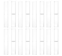 GRADENEVE 10pcs Pen Case Plastic Pen Box with Fixed Ring Design Easy to Carry for Students and Family Portable Pencil Storage Case for School and Home