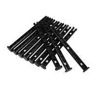 GRADENEVE 10pcs Plastic Wheelie Trash Can Hinges and Latch Pins for Bin Lid Lock Replacement Wear-Resistant Fit for Sanitation Bins in Communities Schools Parks Easy No-Tool Installation