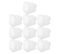 GRADENEVE 10pcs Square Seedlings Trays Set with Drainage Holes Lightweight Pp Plastic Nursery Pots for Succulents and Vegetables Desktop and Outdoor Growing