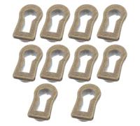 GRADENEVE 10pcs Zinc Alloy Decorative Keyhole Cover Antique Finish Simple and Elegant Design Not Easy to Wear Keyhole Protector for Cabinet Doors and Dressers Housewarming
