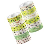 GRADENEVE 12 Rolls Washi Tape Set with Insect, Butterfly, Dragonfly Prints Decorative Scrapbooking Tape for DIY Crafts and Journals