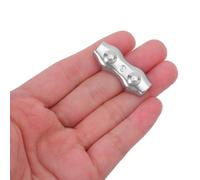 GRADENEVE 12pcs M3 Double Bolt Stainless Steel Wire Rope Clips for 2-2.5mm Cables, 304 Heavy Duty Cable Clamps Suitable for Metalworking and Fencing Applications