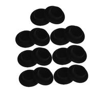 GRADENEVE 15pcs Miniature Flocking Doll Hats for Crafts DIY Decorative Snowman Party Supplies Resin Material Lightweight for Doll Clothing Pet Small Hat Embellishments