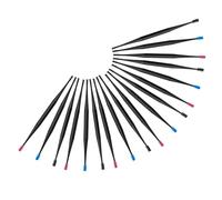 GRADENEVE 18pcs Silicone Ear Wax Removal Brush Double Sided Ear Cleaner with Soft Spiral Tips Reusable for Daily Home Use Protecting