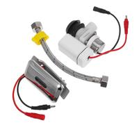 GRADENEVE 1set Automatic Wall-Mounted Sensor Urinal Flush Valve Set with Abs Valve and Dc Kit Touchless Intelligent Sensing for Water Saving Quick Response Bathroom Accessory Suitable