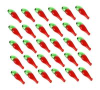 GRADENEVE 1set Red Pepper Glass Bead Charms Loose Beads for Jewelry Making for Crafting Unique Bracelets and Necklaces DIY Decoration Material 100pcs