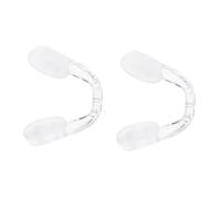 GRADENEVE 2 Pair Eyeglasses Nose Pads Screw-in Silicone U-Shape Nose Piece for Eyeglasses, Flexible Comfort Fit, Secure Support, DIY Replacement, for Meetings