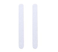 GRADENEVE 2 Pcs Sturdy Long Round Double-Sided Nail Buffers for Natural and False Nails White Sandpaper and Sponge Material for Salon Usage and Finger Care
