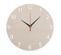 GRADENEVE 2 Set DIY Clock Replacement Dial with Beige Wood and Plastic Round Face, Versatile Style Options for Personalizing Home Décor and Holidays, Rustic Farmhouse Wall Clock Faces